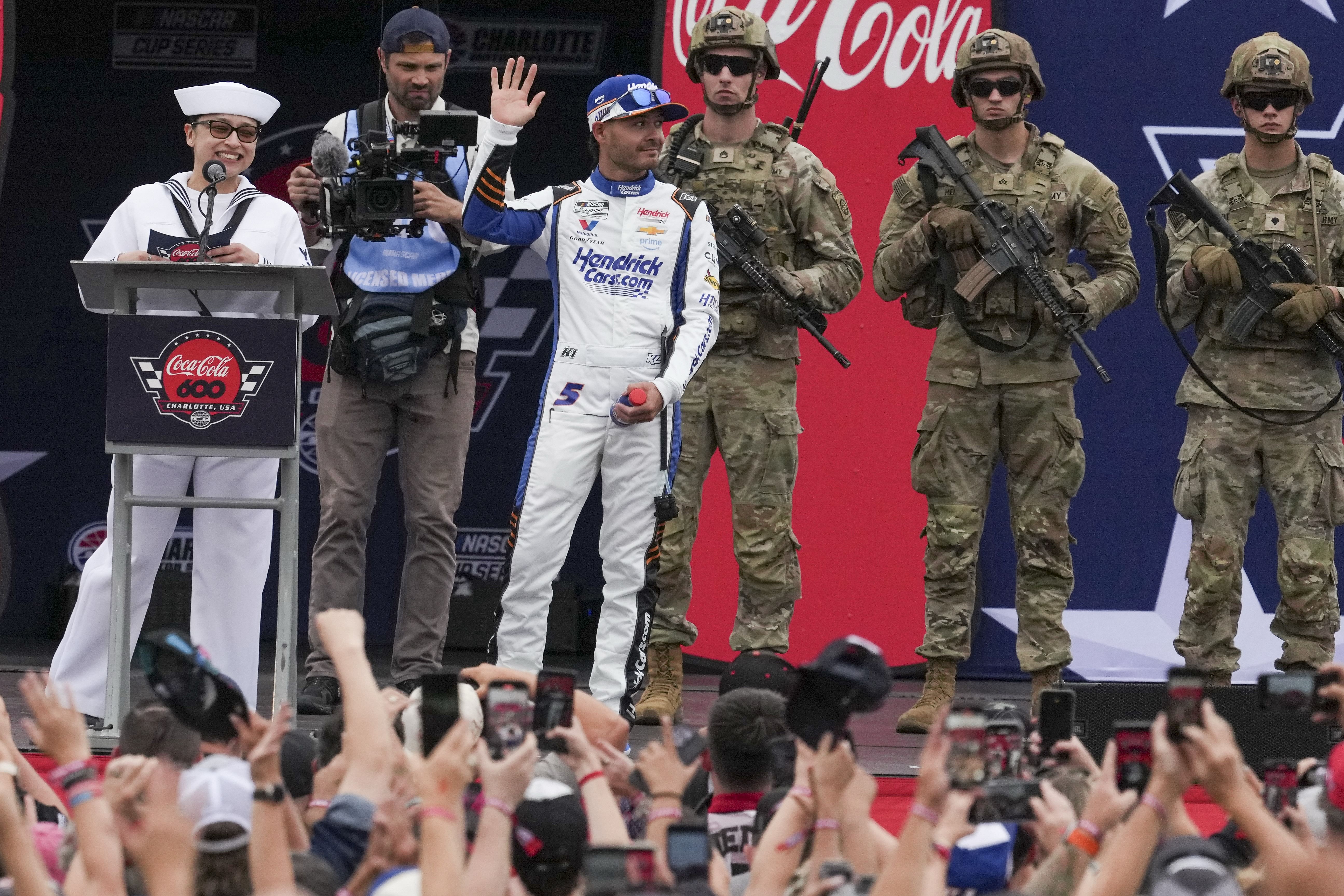 Kyle Larson at the Coca-Cola 600 - Source: Imagn